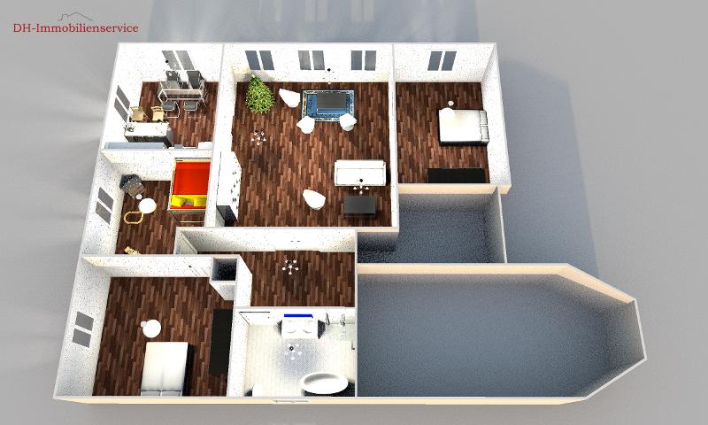 Luxuriöse 4-Raum-Wohnung mit ca. 154 m², Whirl-Poolwanne & einem gepflegten Garten in zentraler Lage von Meerane