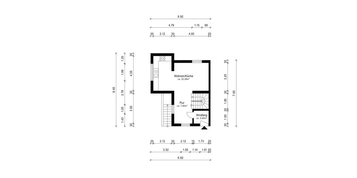 Doppelhaushälfte Ichenhausen - 3.5 Zimmer, 72 m&sup2;, 880&euro; | Angebot:25155184