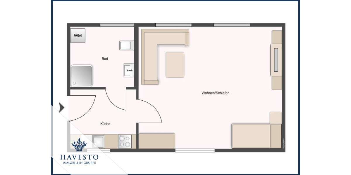 Wohnung zum Mieten in Magdeburg 356,25 € 28.5 m² 1 zimmer
