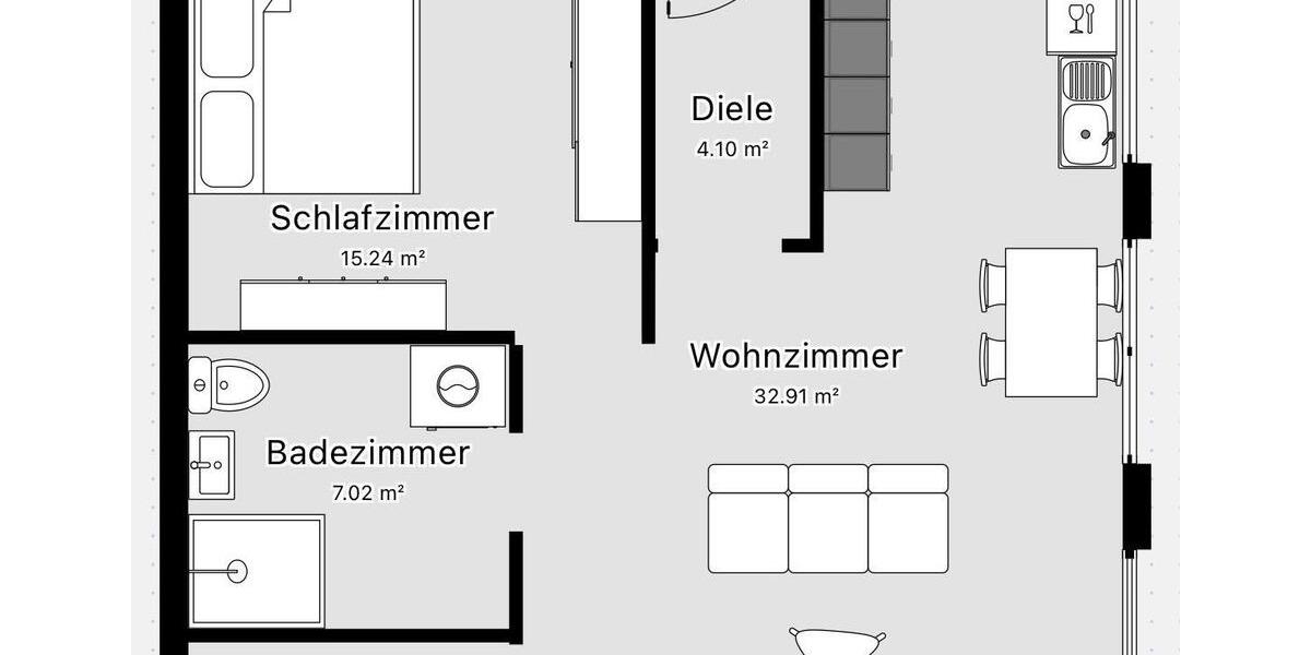 Erdgeschoßwohnung Massenbachhausen - 2 Zimmer, 790&euro; | Angebot:22697231