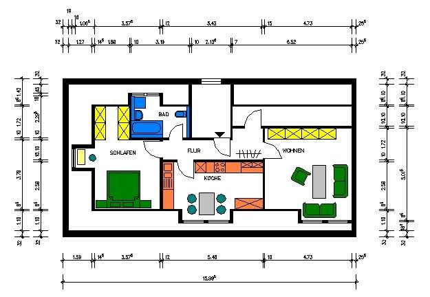 Dachgeschoßwohnung Marienberg - 2 Zimmer, 62 m&sup2;, 338&euro; | Angebot:26230285
