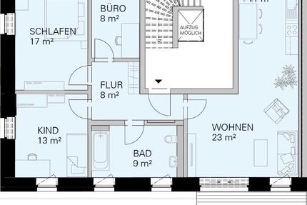 Wohnung Döbeln - 4 Zimmer, 96 m&sup2;, 490&euro; | Angebot:26050441