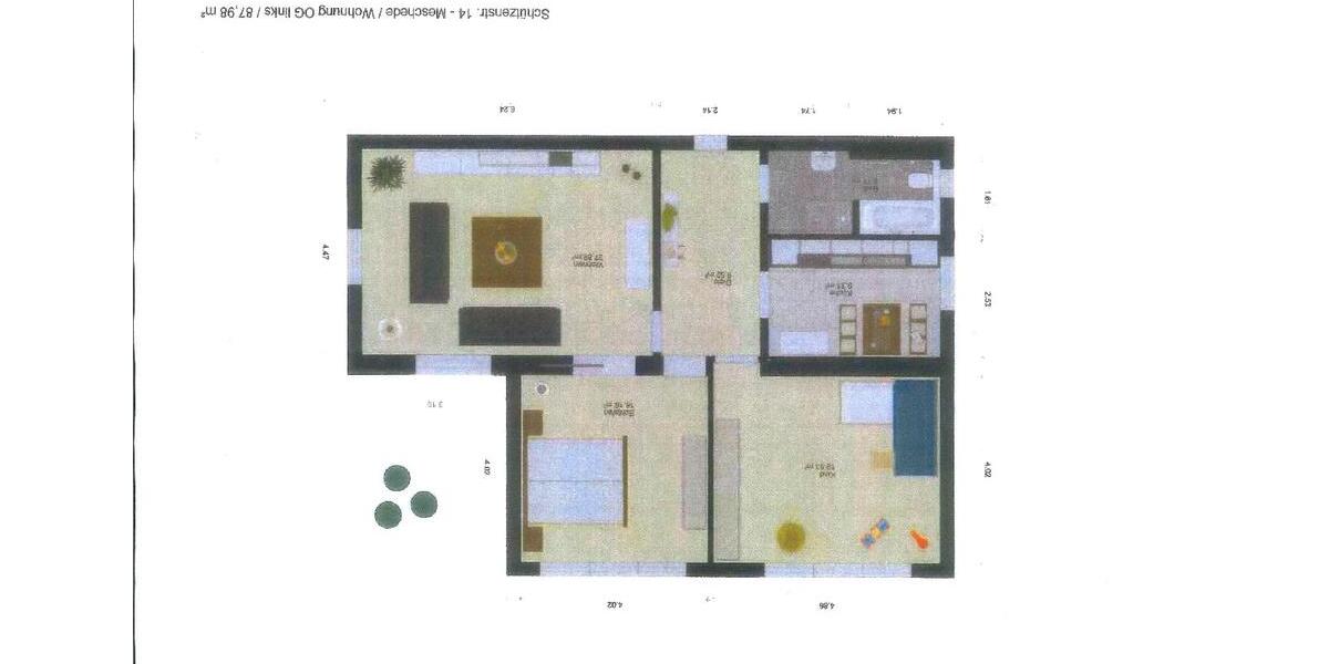 Etagenwohnung Meschede - 3 Zimmer, 88 m&sup2;, 616&euro; | Angebot:25976660