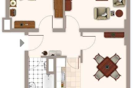 Wohnung Mönchengladbach Mülfort - 3 Zimmer, 57 m&sup2;, 549&euro; | Angebot:26184447