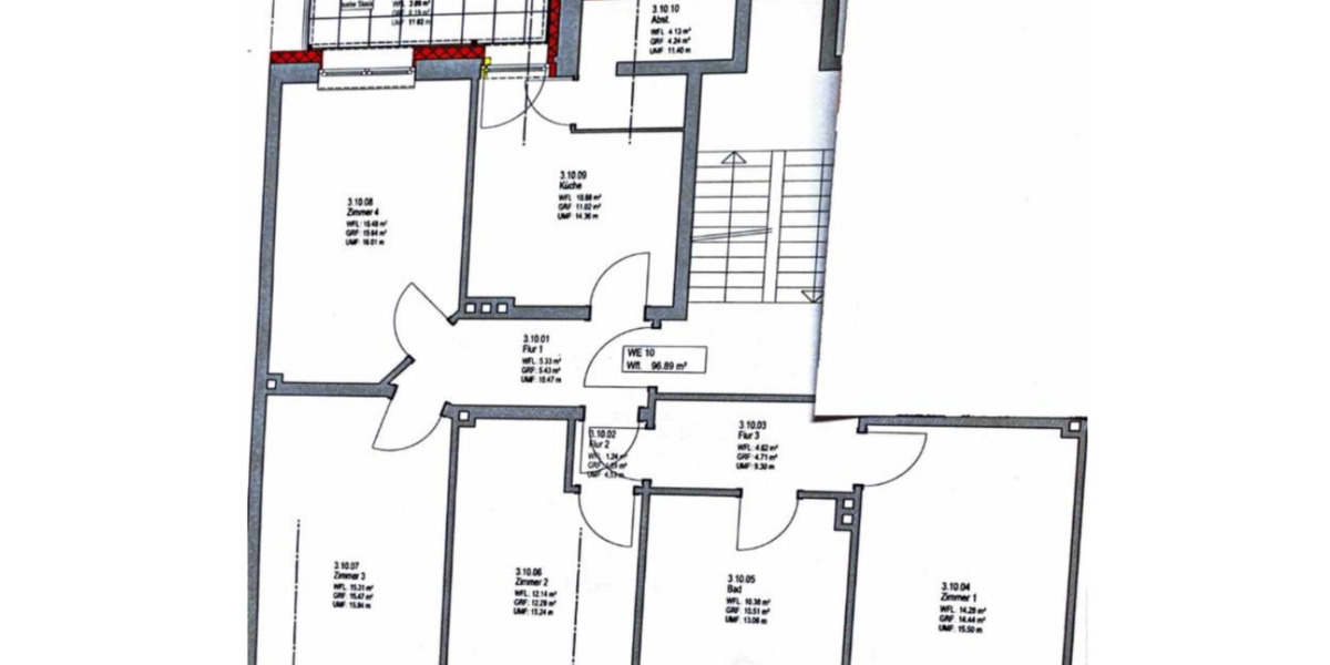 Etagenwohnung Hamburg Harburg - 4 Zimmer, 100 m&sup2;, 1.178&euro; | Angebot:25148735