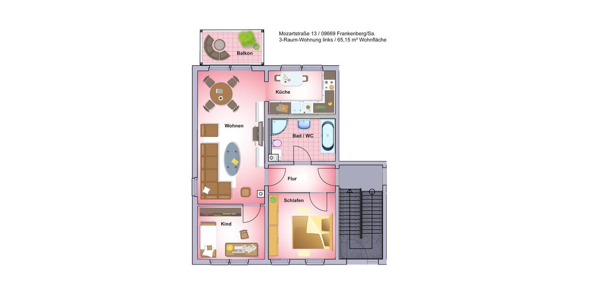 Ruhig gelegene 3-5 Raum Musterwohnung 5 zimmer