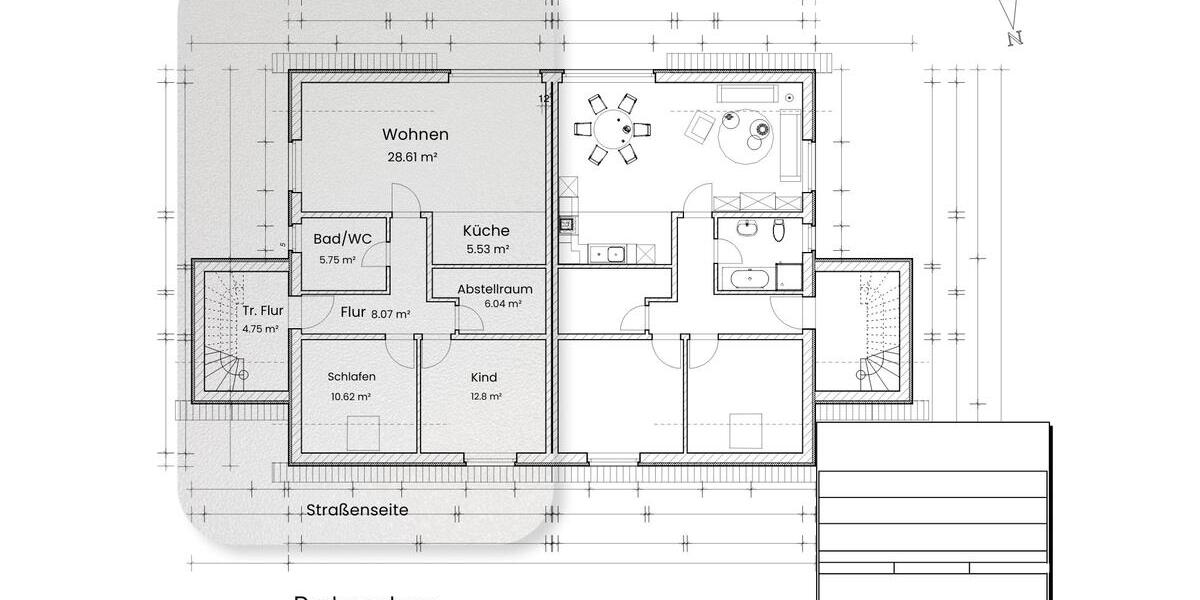 Dachgeschoßwohnung Bissendorf - 3 Zimmer, 77 m&sup2;, 950&euro; | Angebot:24755661