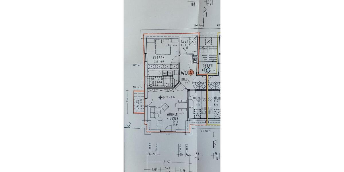 Maisonettenwohnung Schonungen Forst - 3 Zimmer, 96 m&sup2;, 720&euro; | Angebot:26147842