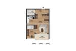 Etagenwohnung Saarbrücken Eschberg - 2 Zimmer, 42 m&sup2;, 580&euro; | Angebot:25855279