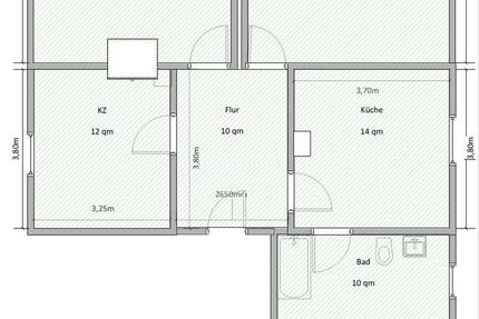 Wohnung Brand-Erbisdorf Erbisdorf - 4 Zimmer, 69 m&sup2;, 380&euro; | Angebot:26688575