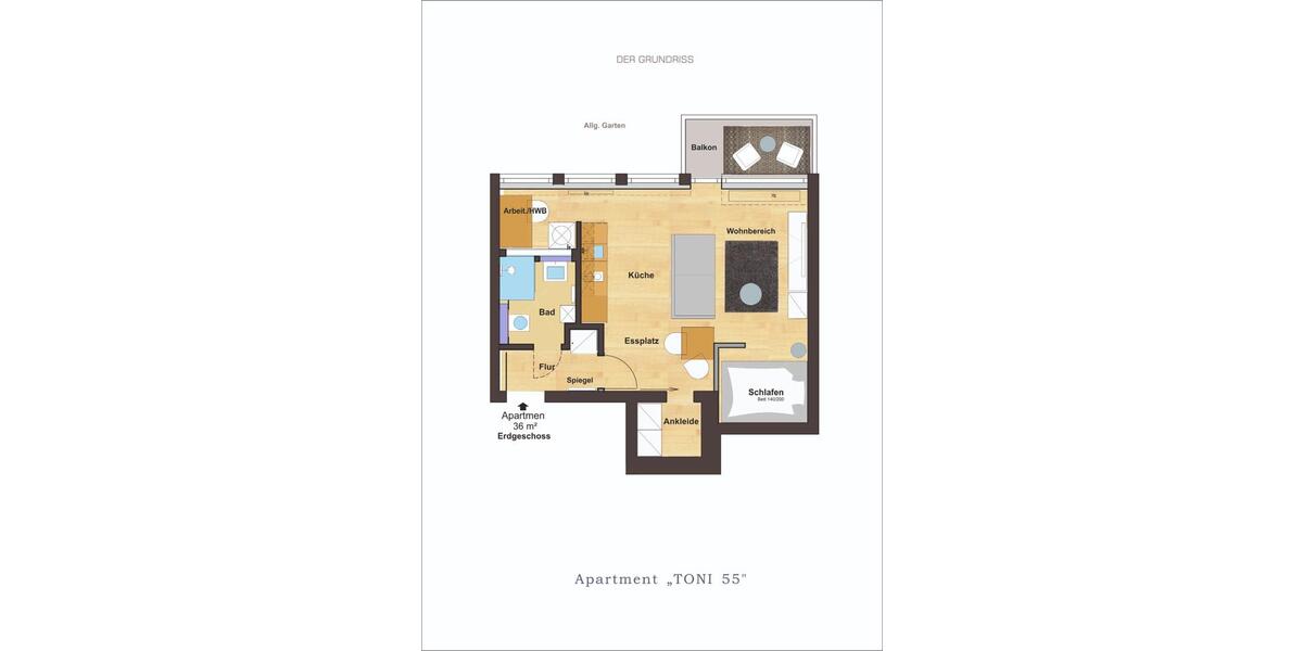 Willkommen im Apartment „Toni 55-3