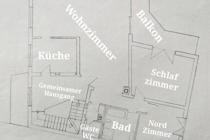 3-Zimmer -Wohnung 100m² .it Balkon und Blick ins Grüne 3 zimmer