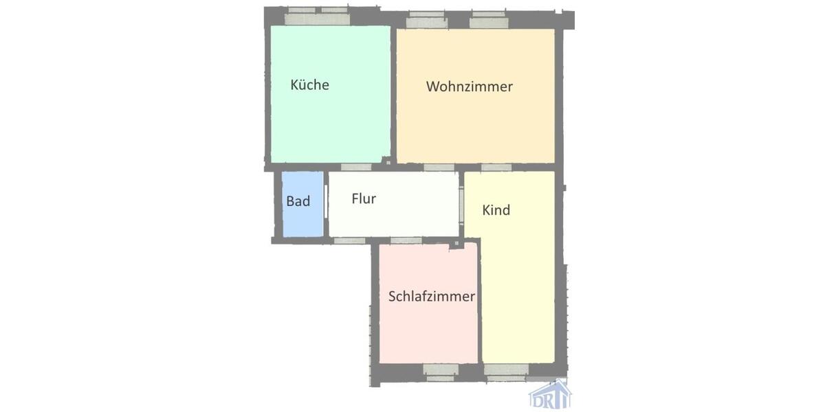 Erdgeschoßwohnung Zittau - 3 Zimmer, 67 m&sup2;, 340&euro; | Angebot:25976364