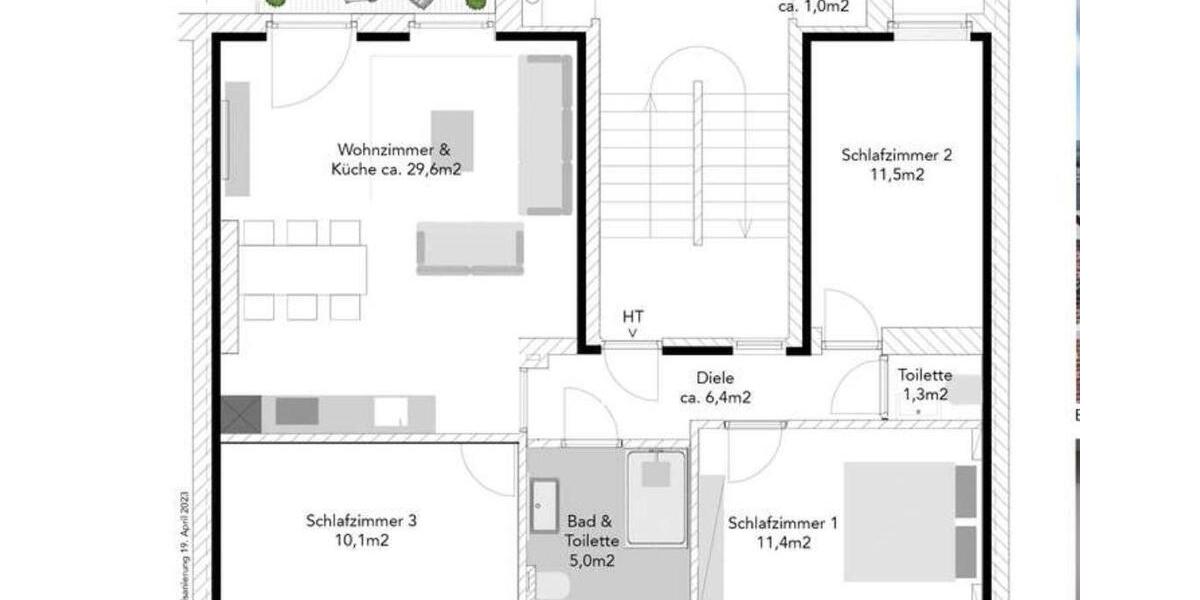 Etagenwohnung Falkenstein/Vogtland Vogtland - 3 Zimmer, 84 m&sup2;, 840&euro; | Angebot:26262695