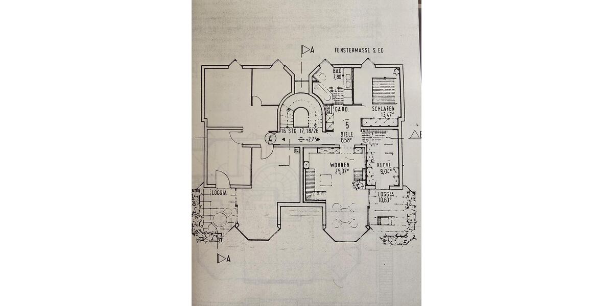 Etagenwohnung Wiesbaden Nordost - 2 Zimmer, 75 m&sup2;, 1.400&euro; | Angebot:24550310
