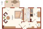 Erdgeschoßwohnung Blankenburg (Harz) - 1 Zimmer, 39 m&sup2;, 300&euro; | Angebot:26644720