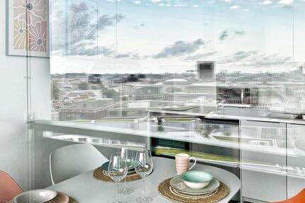 Loft With A View Hackescher Markt Mitte: 3 Zimmer, Balkon & PKW-Parkplatz