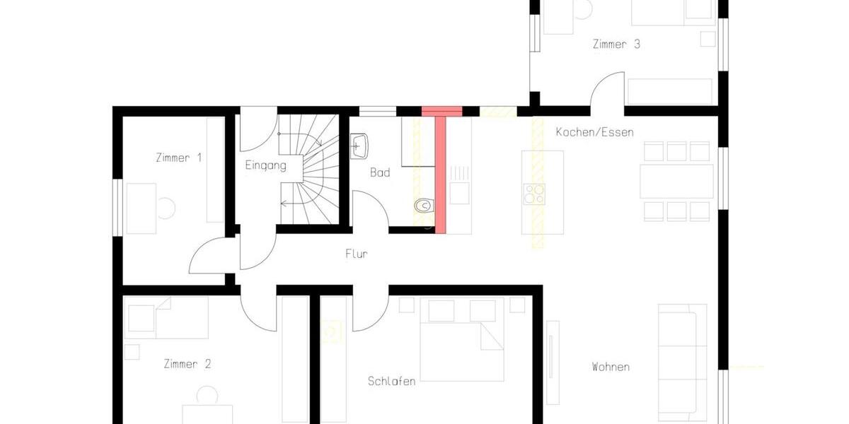 Etagenwohnung Deggingen - 5 Zimmer, 127 m&sup2;, 1.500&euro; | Angebot:24398178