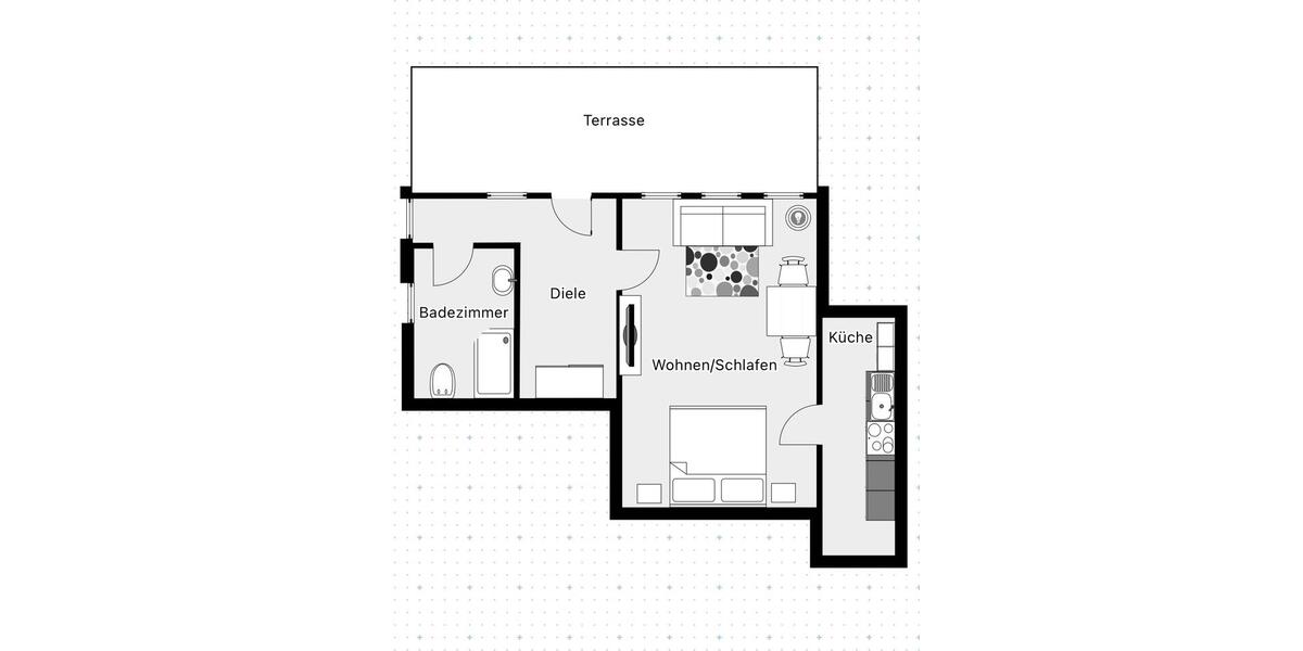 Erdgeschoßwohnung Contwig - 1 Zimmer, 50 m&sup2;, 70&euro; | Angebot:26492739