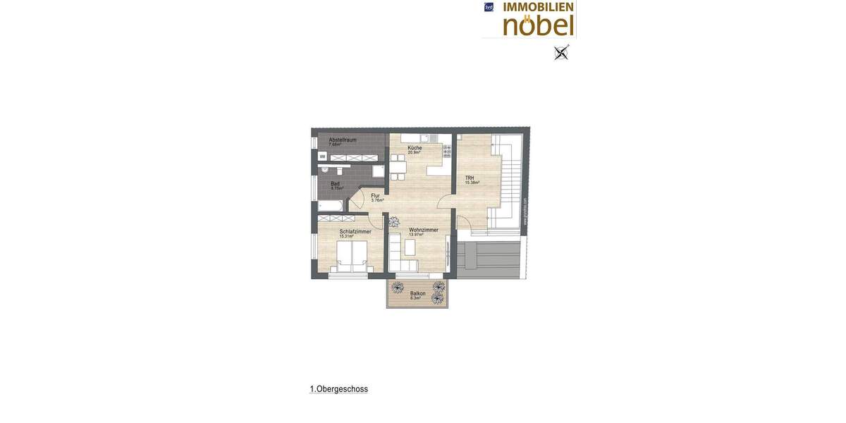 Etagenwohnung Troisdorf Sieglar - 2 Zimmer, 72 m&sup2;, 1.260&euro; | Angebot:24673797