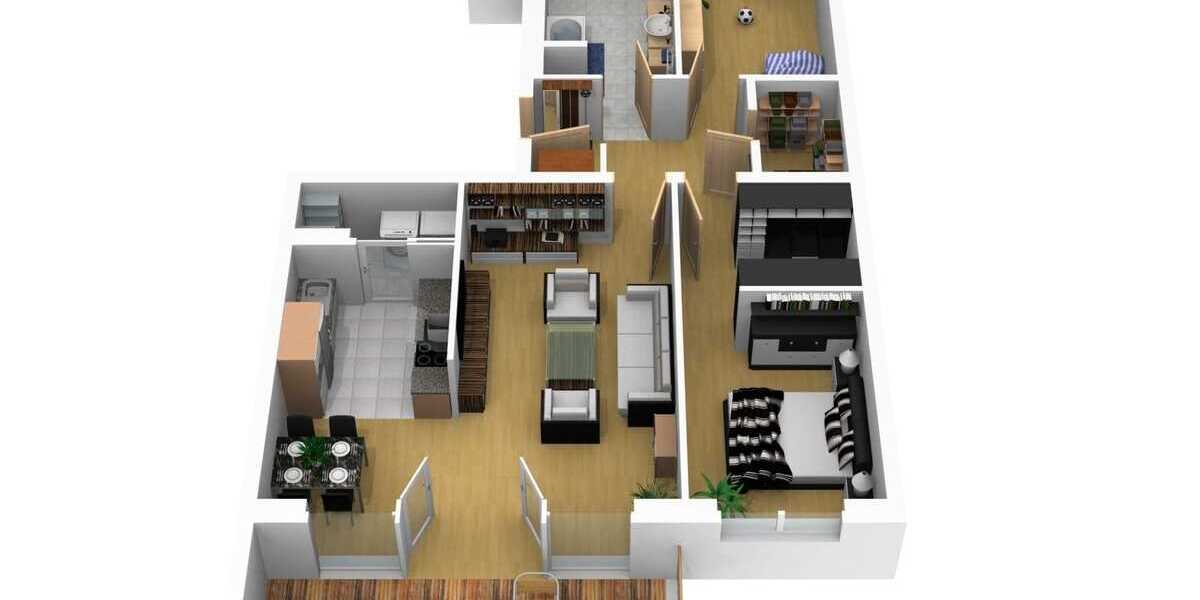 Schöne 3-Zimmer-Wohnung mit Balkon im 1.OG -Neubau-Tiefgarage Fahrstuhl- - Etagenwohnung Chemnitz Kaßberg | Angebot:26620602