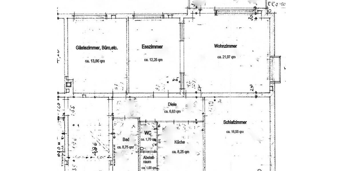 Etagenwohnung Northeim - 4 Zimmer, 86 m&sup2;, 650&euro; | Angebot:26277736