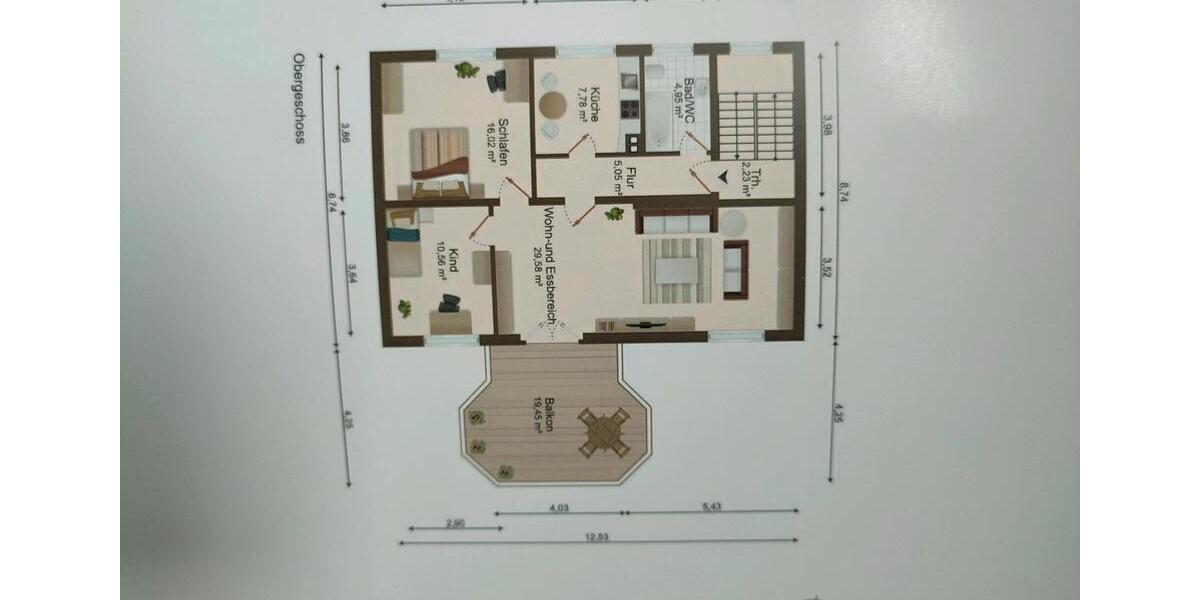 Etagenwohnung Staßfurt Löderburg - 3 Zimmer, 96 m&sup2;, 850&euro; | Angebot:24745934