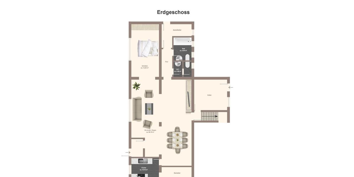 Doppelhaushälfte Schmelz - 5 Zimmer, 150 m&sup2;, 1.100&euro; | Angebot:25626817