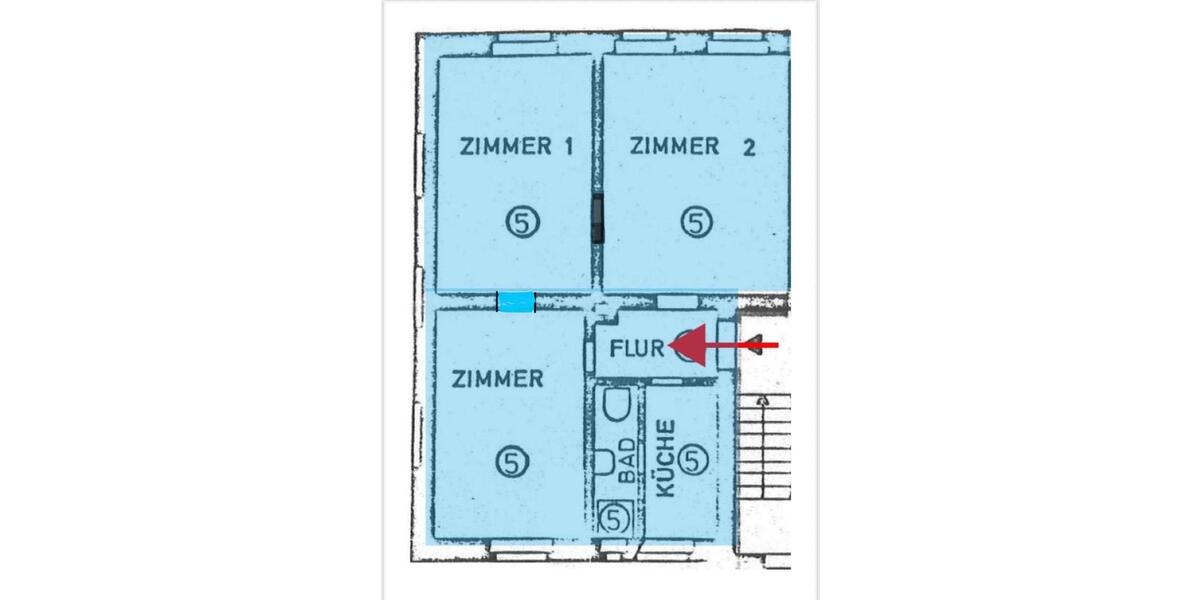 Etagenwohnung Braunschweig Westliches Ringgebiet - 3 Zimmer, 44 m&sup2;, 560&euro; | Angebot:26690143