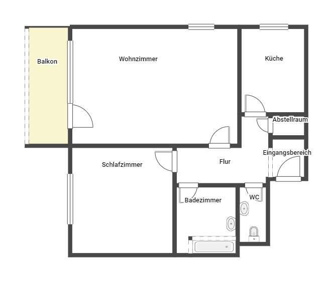 Etagenwohnung Neustadt an der Weinstraße - 2 Zimmer, 75 m&sup2;, 537&euro; | Angebot:22957434