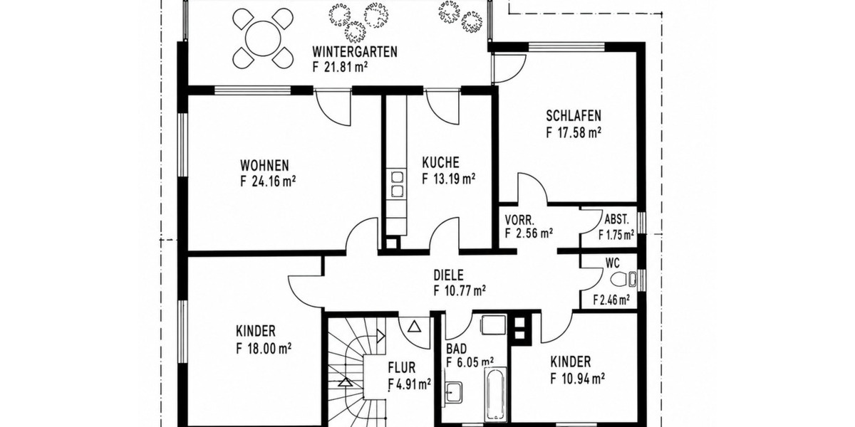 Etagenwohnung Eging am See - 4 Zimmer, 118 m&sup2;, 1.100&euro; | Angebot:26648223