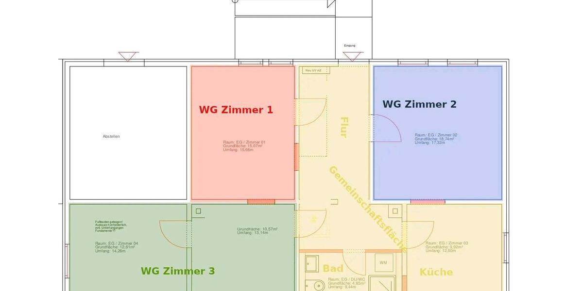 Wohnen auf Zeit Göttingen Roringen - 1 Zimmer, 18 m&sup2;, 310&euro; | Angebot:24710722