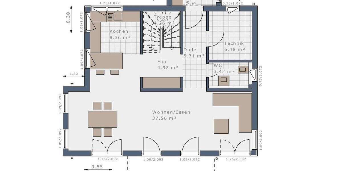Einfamilienhaus Eschwege - 4 Zimmer, 141 m&sup2;, 1.421&euro; | Angebot:26805782