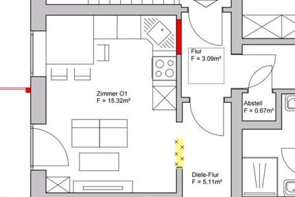 Wohnung Siegen - 2 Zimmer, 31 m&sup2;, 580&euro; | Angebot:24919453