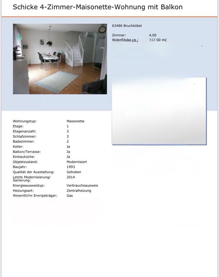4 Zimmer Maisonette Wohnung Bruchköbel 112qm