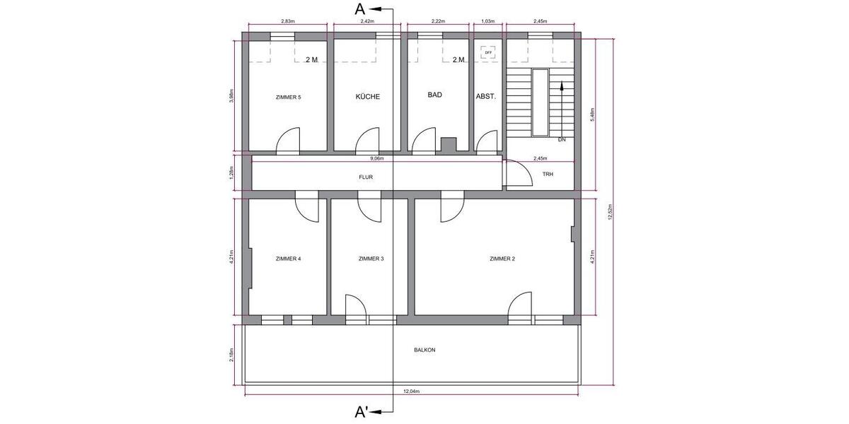 Etagenwohnung Idar-Oberstein Oberstein - 4 Zimmer, 100 m&sup2;, 700&euro; | Angebot:26533930