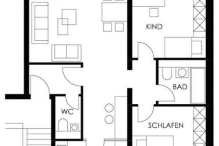 3-Zimmer-Wohnung in Hervest-Dorsten zimmer