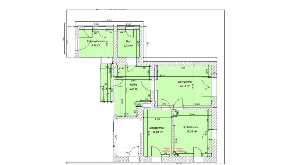 Etagenwohnung Kemberg - 3.5 Zimmer, 85 m&sup2;, 579&euro; | Angebot:26313567