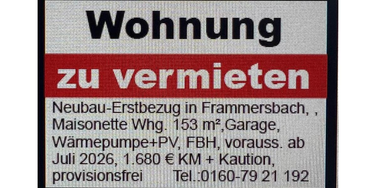 Maisonettenwohnung Flörsbachtal - 4 Zimmer, 153 m&sup2;, 1.680&euro; | Angebot:24810428