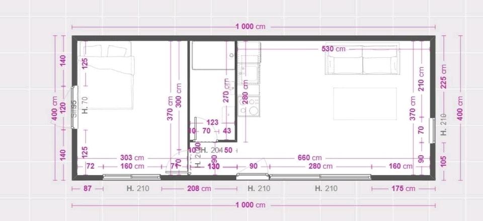 Bungalow Naunhof - 2 Zimmer, 40 m&sup2;, 725&euro; | Angebot:26068829