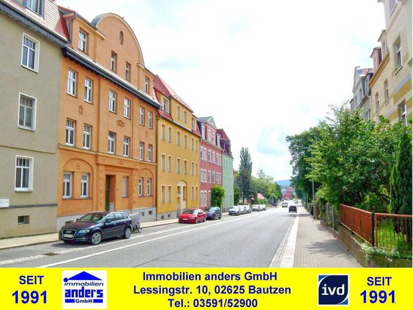 Moderne 3-Raum-Wohnung mit gemeinschaftlichen Wiesengrundstück in Bautzen