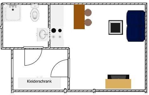 Etagenwohnung Sankt Augustin - 1 Zimmer, 35 m&sup2;, 750&euro; | Angebot:25991185