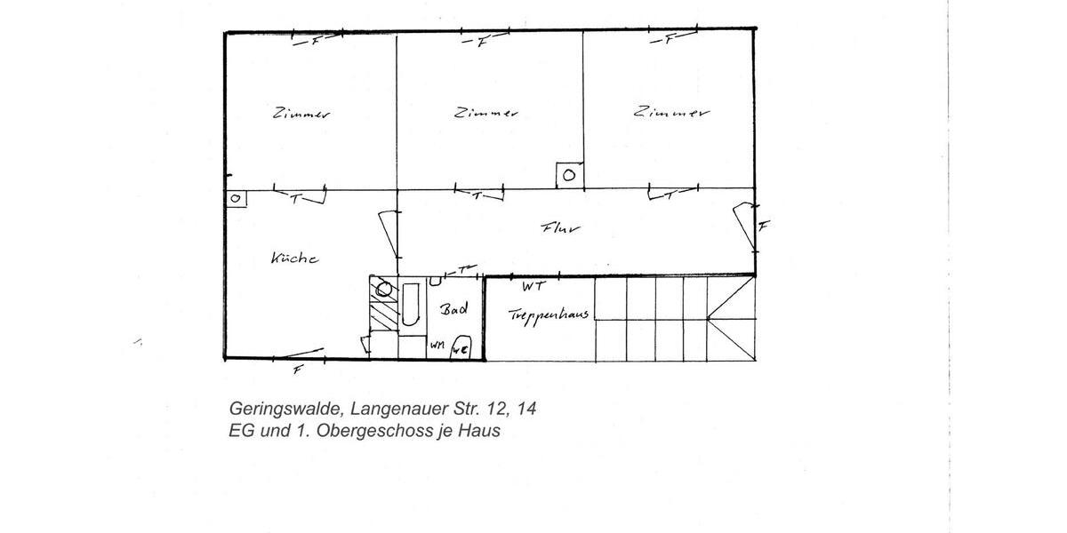 Etagenwohnung Geringswalde - 3 Zimmer, 74 m&sup2;, 460&euro; | Angebot:25567418