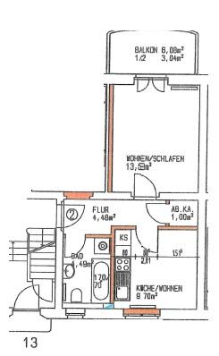 Erdgeschoßwohnung Lauta - 1 Zimmer, 36 m&sup2;, 250&euro; | Angebot:25367885