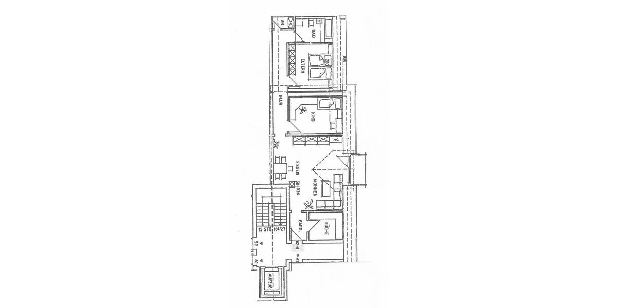 Dachgeschoßwohnung Sonneberg - 3 Zimmer, 80 m&sup2;, 510&euro; | Angebot:25962780