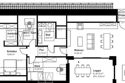 Wohnung Bad Bentheim - 4 Zimmer, 117 m&sup2;, 1.465&euro; | Angebot:26561469