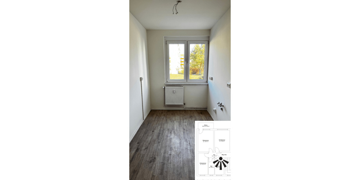 Etagenwohnung Annaburg - 3 Zimmer, 58 m&sup2;, 348&euro; | Angebot:19800294