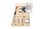 Etagenwohnung Neuburg an der Donau - 2 Zimmer, 53 m&sup2;, 600&euro; | Angebot:26611702