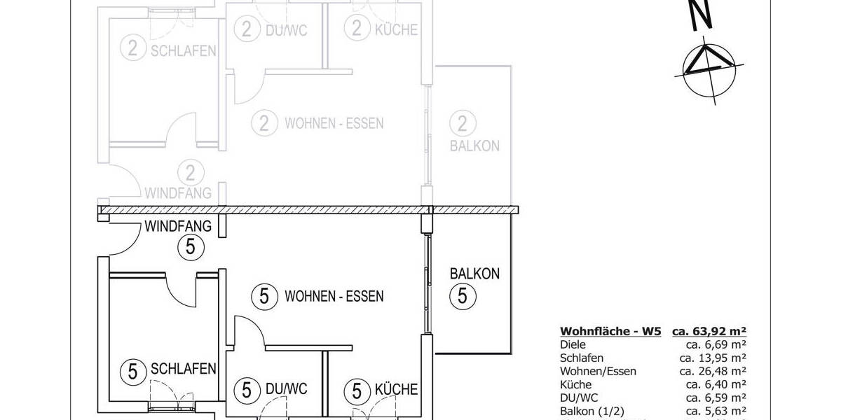 Etagenwohnung Neudenau Herbolzheim - 2 Zimmer, 63 m&sup2;, 750&euro; | Angebot:25970812