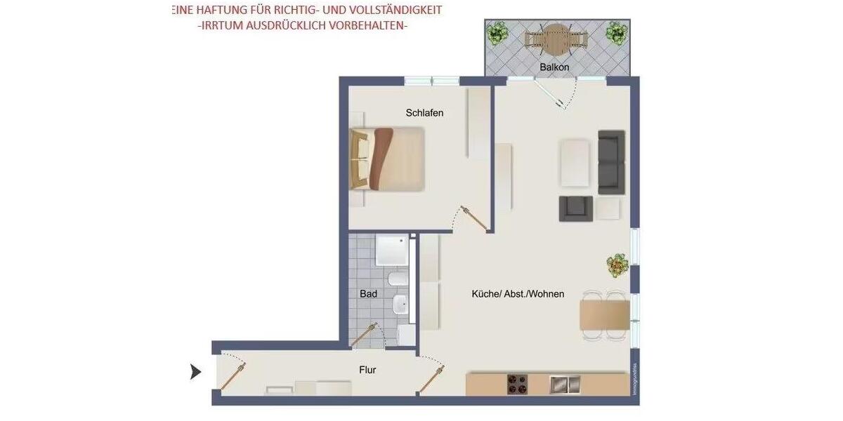 Etagenwohnung Brande-Hörnerkirchen Hörnerkirchen - 2 Zimmer, 75 m&sup2;, 795&euro; | Angebot:26544546